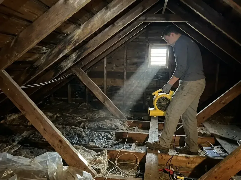attic-water-damage-drying-proc-007 — frequently asked questions, Emergency Water Extraction & 24/7 Flood Response in Madison…